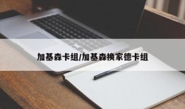 加基森卡组/加基森换家德卡组