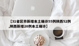 【31省区市新增本土确诊55例陕西52例,陕西新增20例本土确诊】