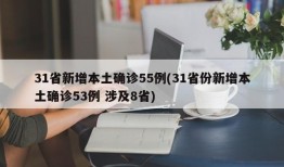 31省新增本土确诊55例(31省份新增本土确诊53例 涉及8省)