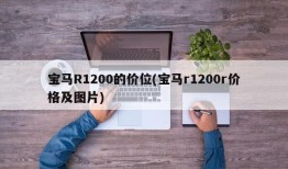 宝马R1200的价位(宝马r1200r价格及图片)