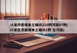 31省份新增本土确诊110例河南87例(31省区市新增本土确诊1例 在河南)
