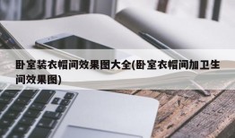 卧室装衣帽间效果图大全(卧室衣帽间加卫生间效果图)