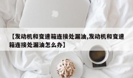 【发动机和变速箱连接处漏油,发动机和变速箱连接处漏油怎么办】