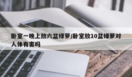 卧室一晚上放六盆绿萝/卧室放10盆绿萝对人体有害吗