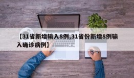 【31省新增输入8例,31省份新增8例输入确诊病例】