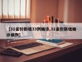 【31省份新增33例确诊,31省份新增确诊病例】