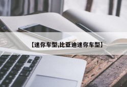 【迷你车型,比亚迪迷你车型】
