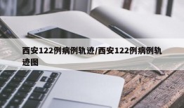 西安122例病例轨迹/西安122例病例轨迹图
