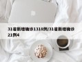 31省新增确诊1318例/31省新增确诊21例4
