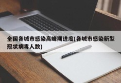 全国各城市感染高峰期进度(各城市感染新型冠状病毒人数)